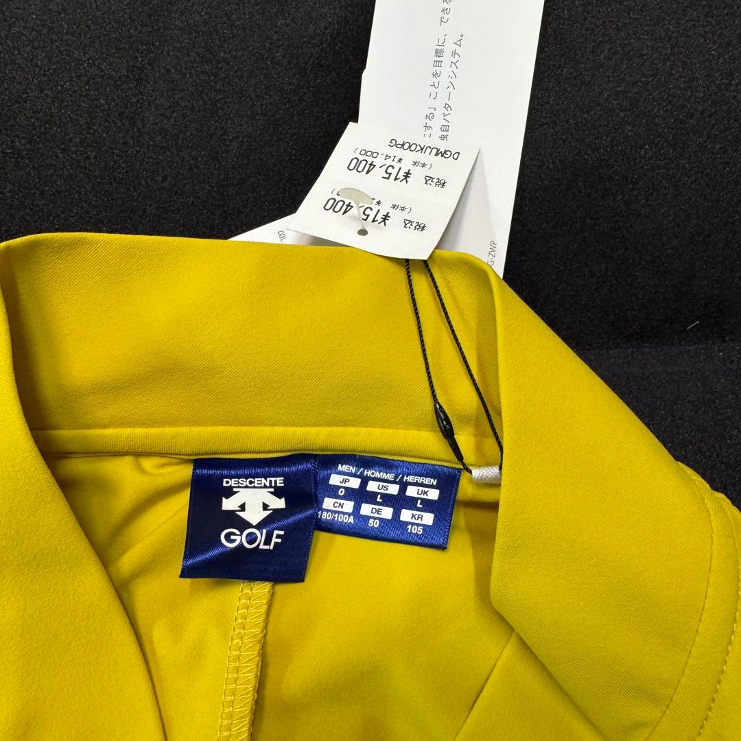 新品 DESCENTE GOLF Oサイズ イエロー 定価15400円