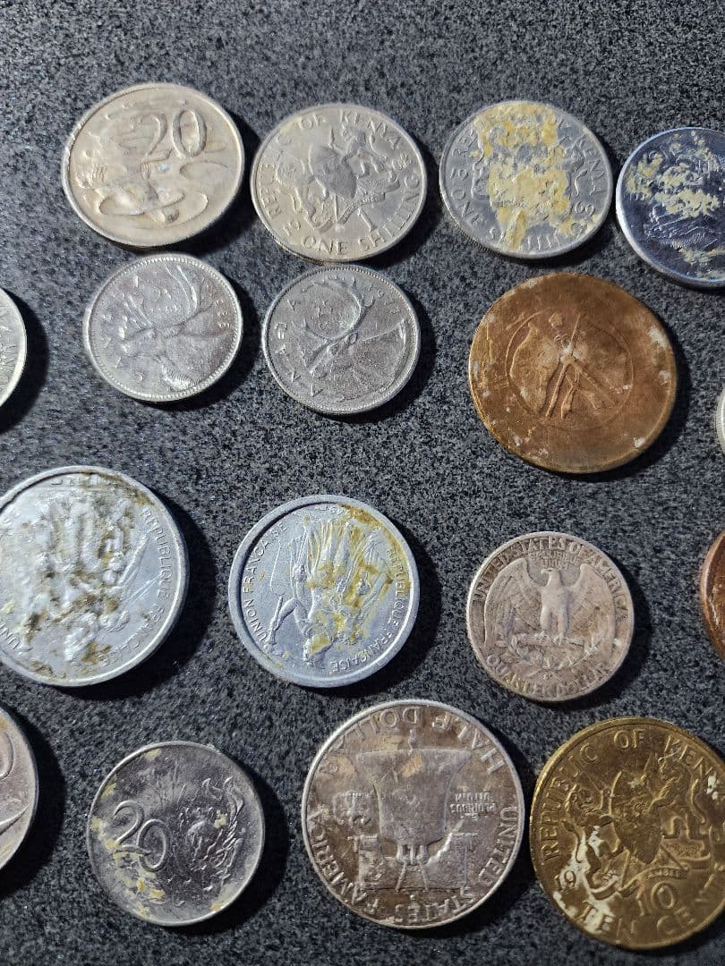 外国硬貨　まとめ売り　370g