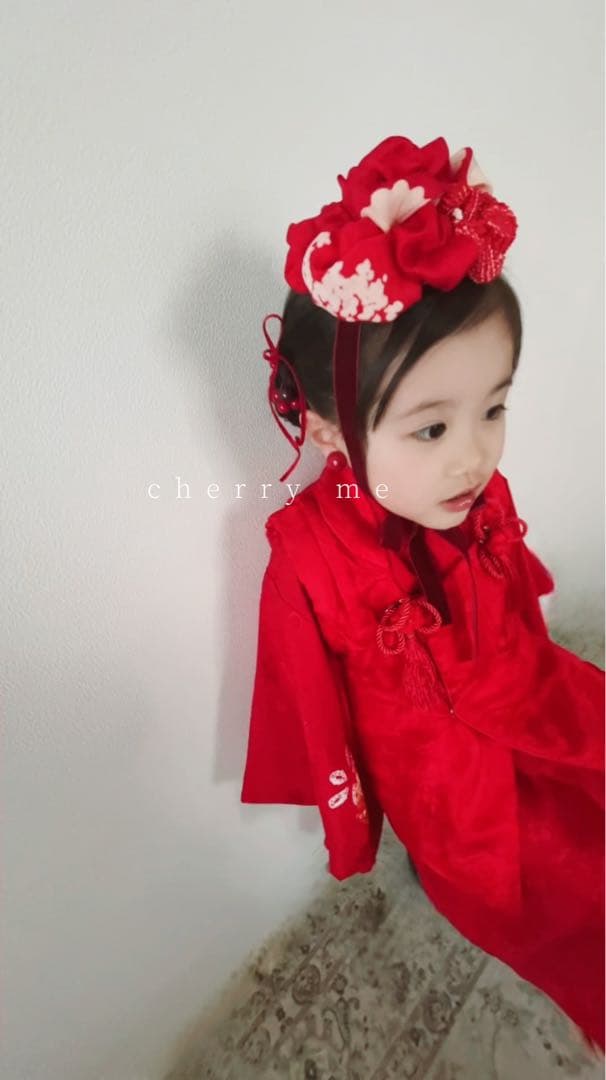 七五三髪飾りred berry沢山の可愛いヘッドドレス　108 ふわりシリーズ