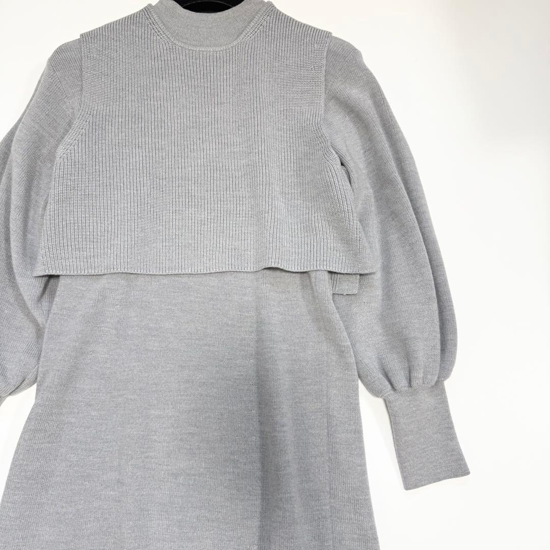 【美品✨】ANAYI メリノウールアンサンブルニット ワンピース 36