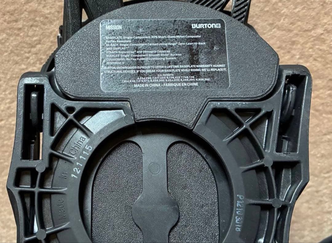 Burton MISSION スノーボード ビンディング ブラック