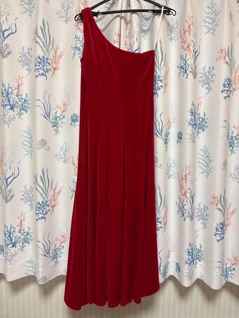 【新品未使用】フラダンス ドレス CC Fashions ベルベット 赤