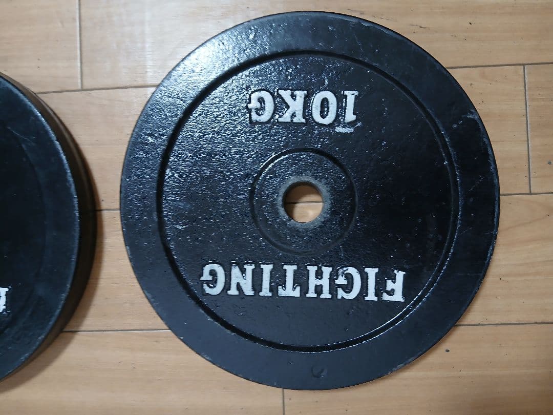 FIGHTINGROAD バーベルプレート10Kg×2 穴径28mm