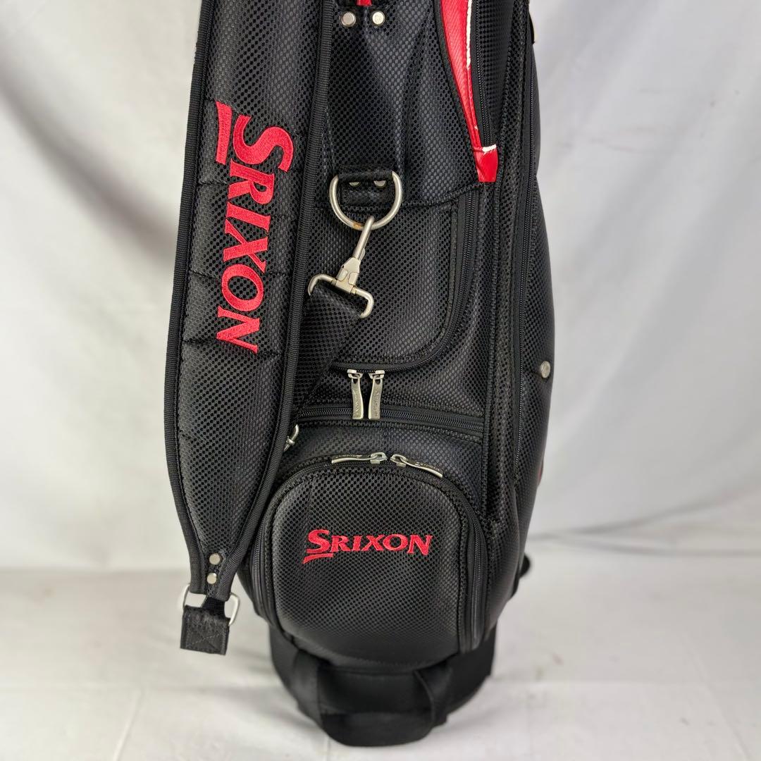 SRIXON スリクソン キャディバッグ ゴルフバッグ 5分割 赤黒