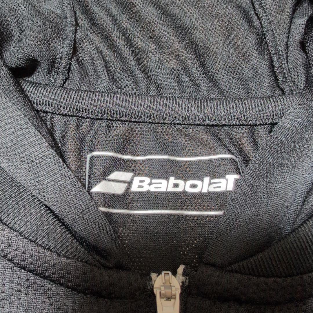 Babolat フード付きメッシュジャージ ブラック