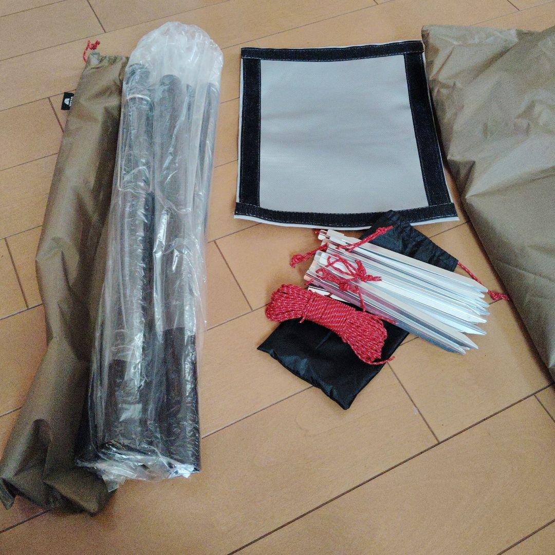 再出品　ワンポールテント薪ストーブ煙突穴、スカート付　参考写真を追加