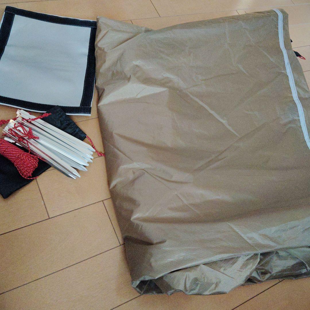 再出品　ワンポールテント薪ストーブ煙突穴、スカート付　参考写真を追加
