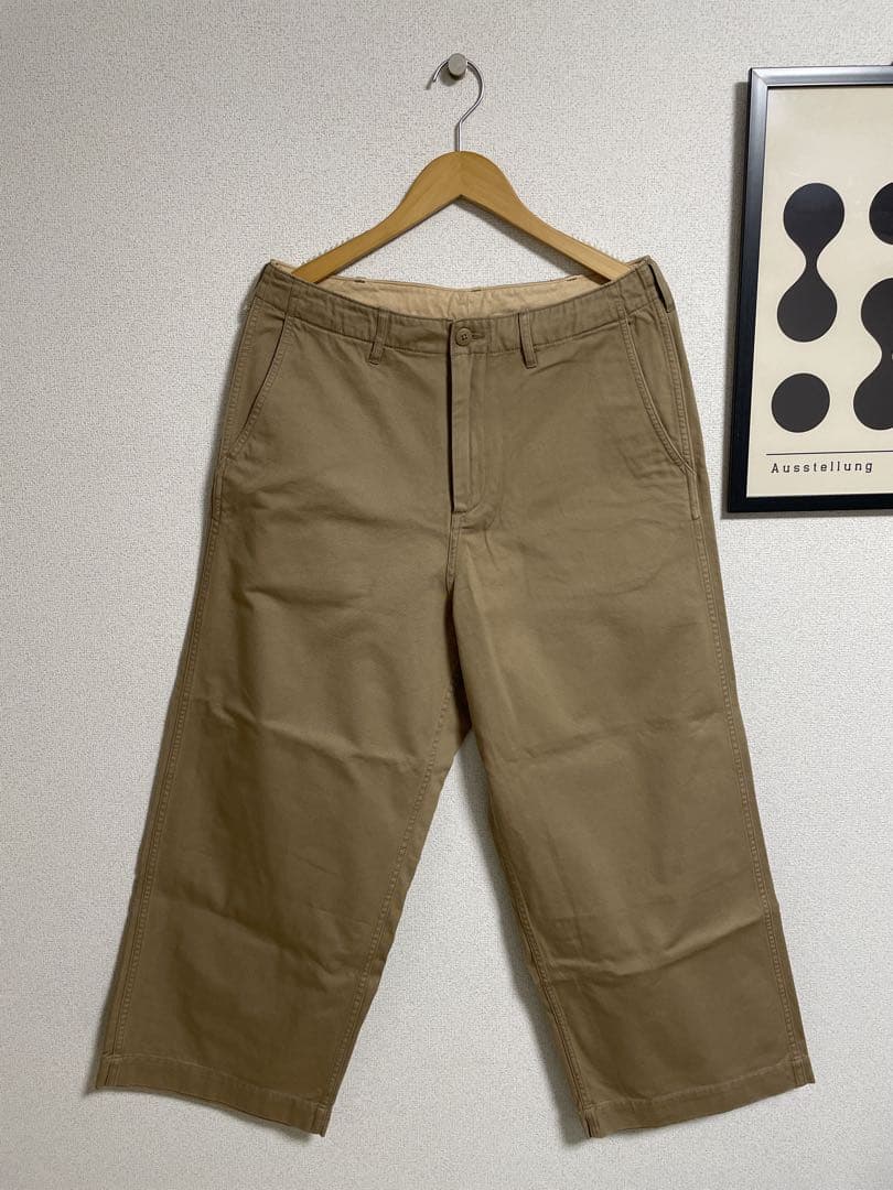 1940'sディテール ワイドチノパンツ