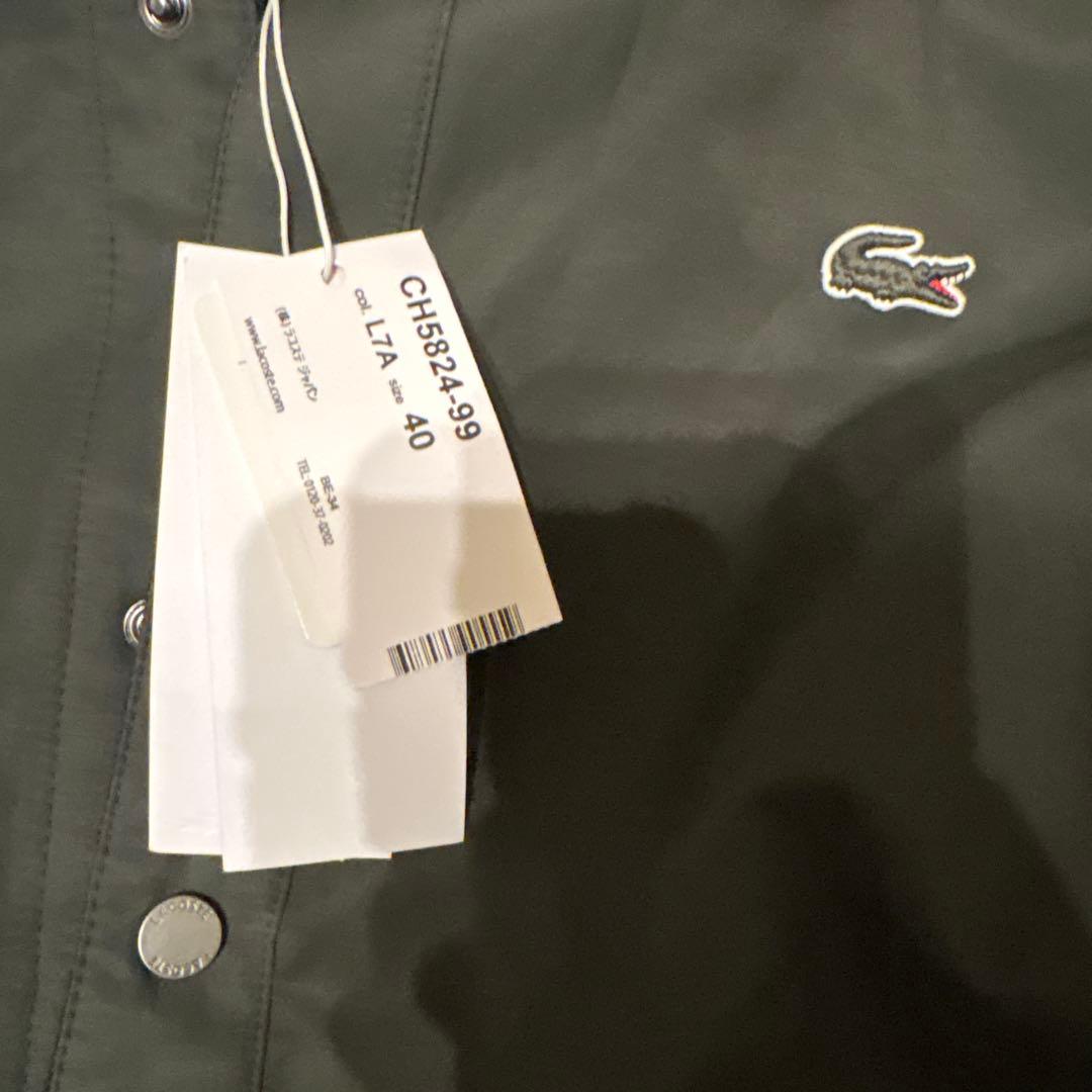 LACOSTE プレーン×バッファローチェックリバーシブルシャツアウター