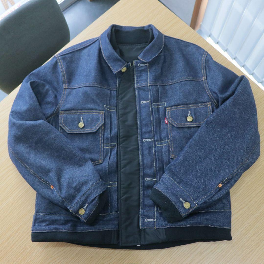 sacai × Levi's デニムナイロンツイルリバーシブルブルゾン サイズS