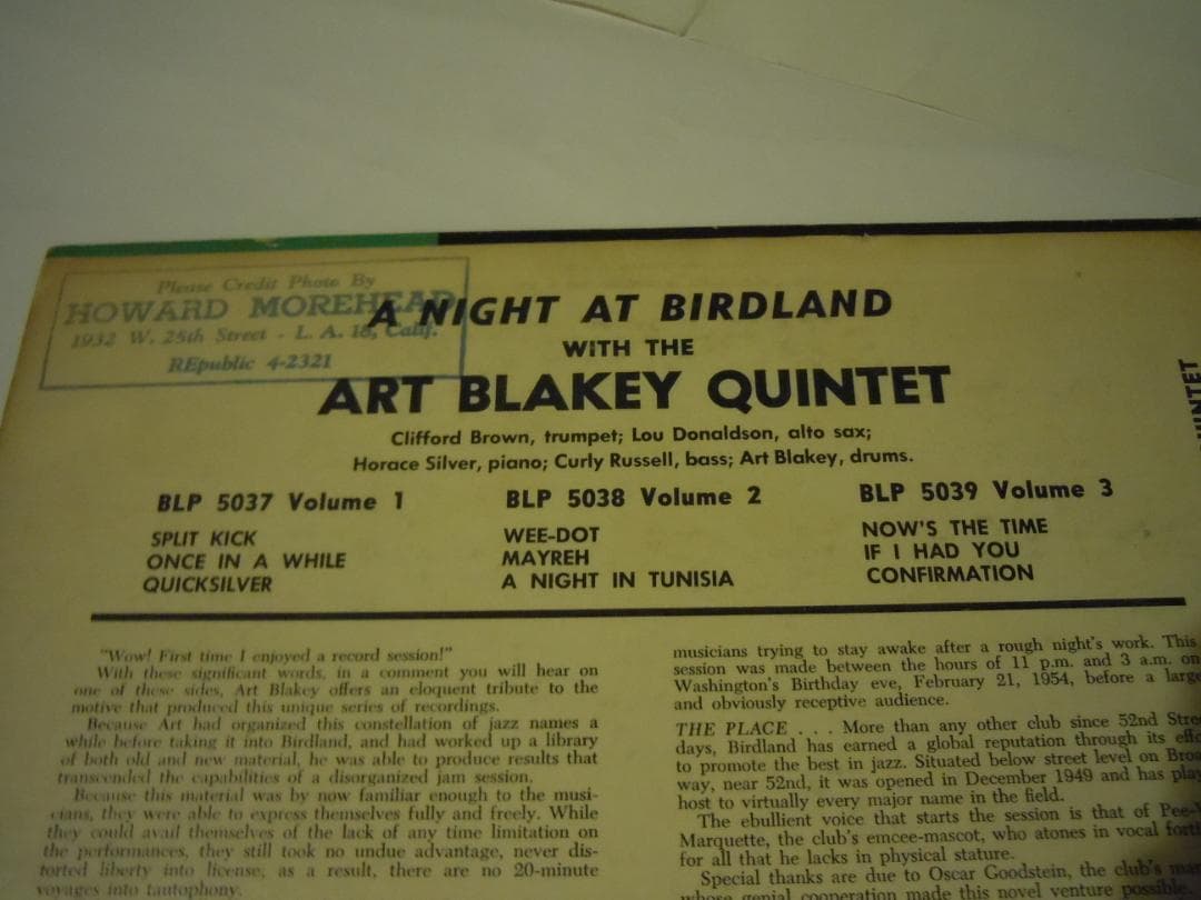 art BLAKEY q. / a night at Birdland＋set!