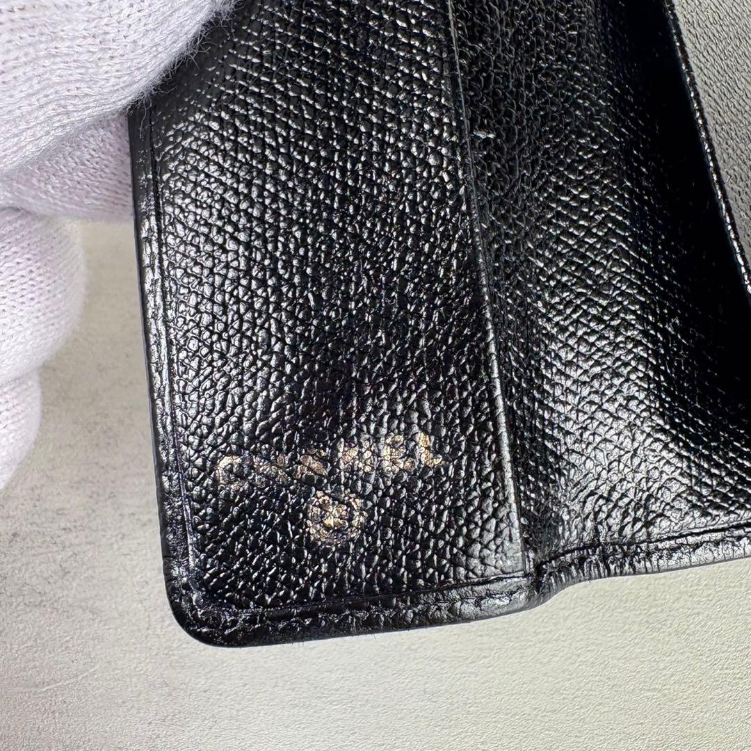 CHANEL シャネル　キーケース　キャビアスキン　ココボタン