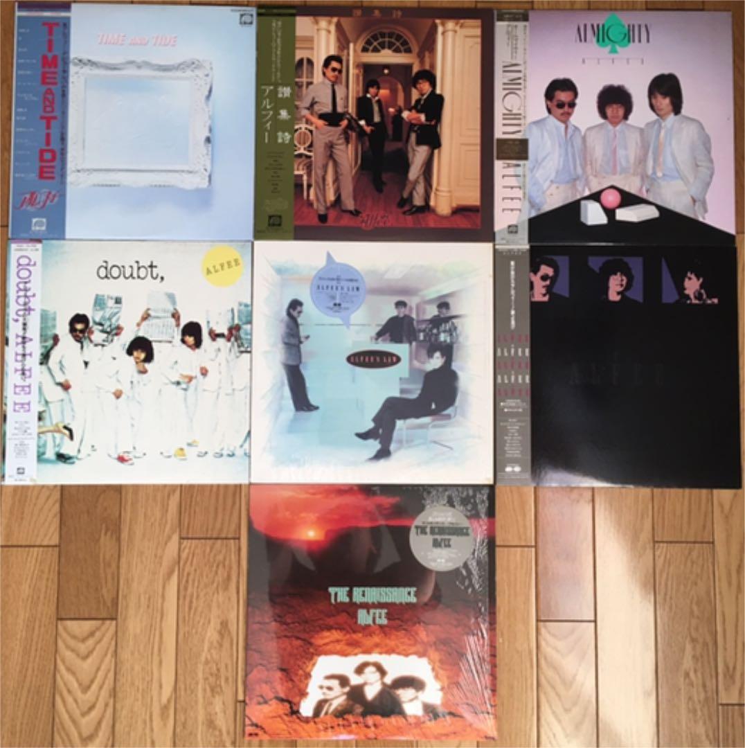THE ALFEE アルフィーLP7枚、EP7枚、パンフレット4冊、VHS1本他