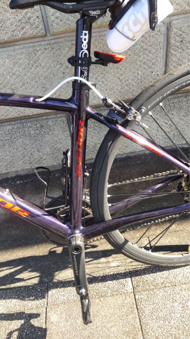 美品アンカーロードバイクBSC-RL8-RD　ホイール　カンパニョーロ　手渡し可