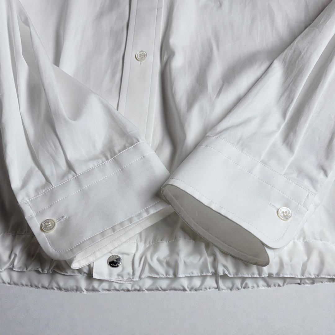 極美品 25SS sacai コットン ポプリン シャツ ジャケット