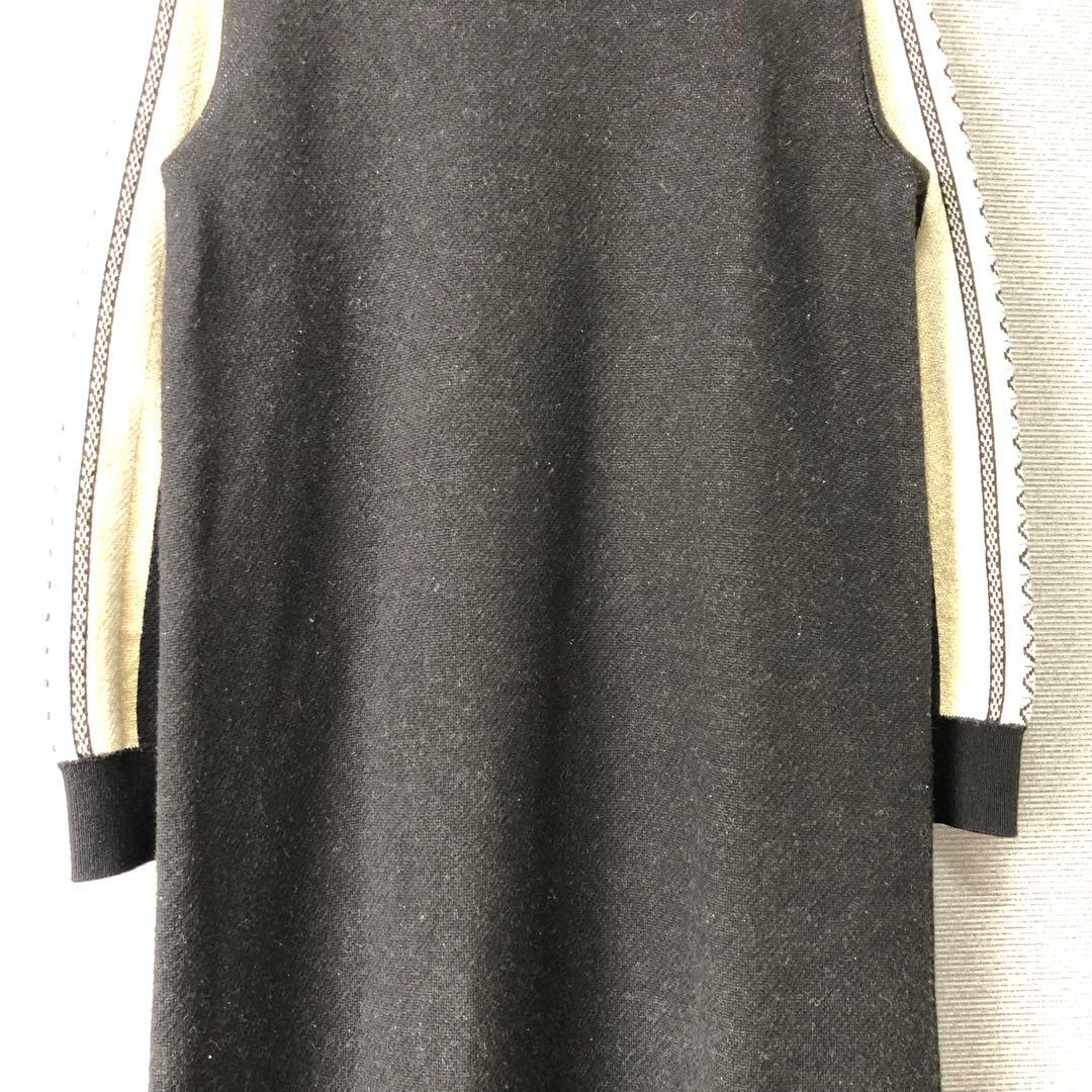 MURRAL Framed flower knit dress 1 ブラック