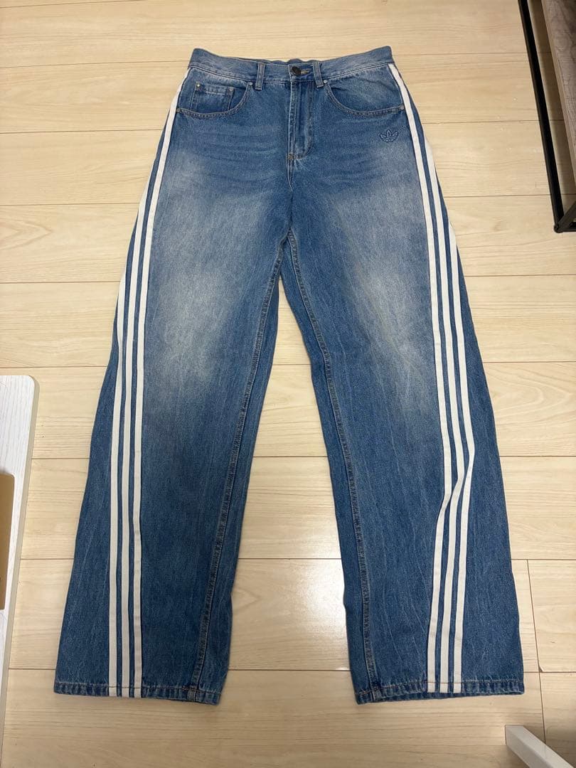 adidas デニムパンツ インディゴブルー サイズ28