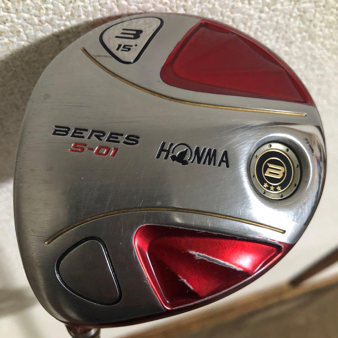 入手困難 レフティ 高ランク3星 ☆☆☆ ホンマ BERES S-01 3W 左