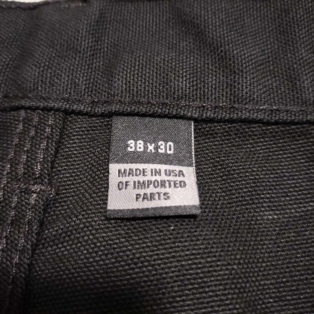 【米国製】Carhartt　ペインターパンツ　ダブルニー　黒　未使用　38x30