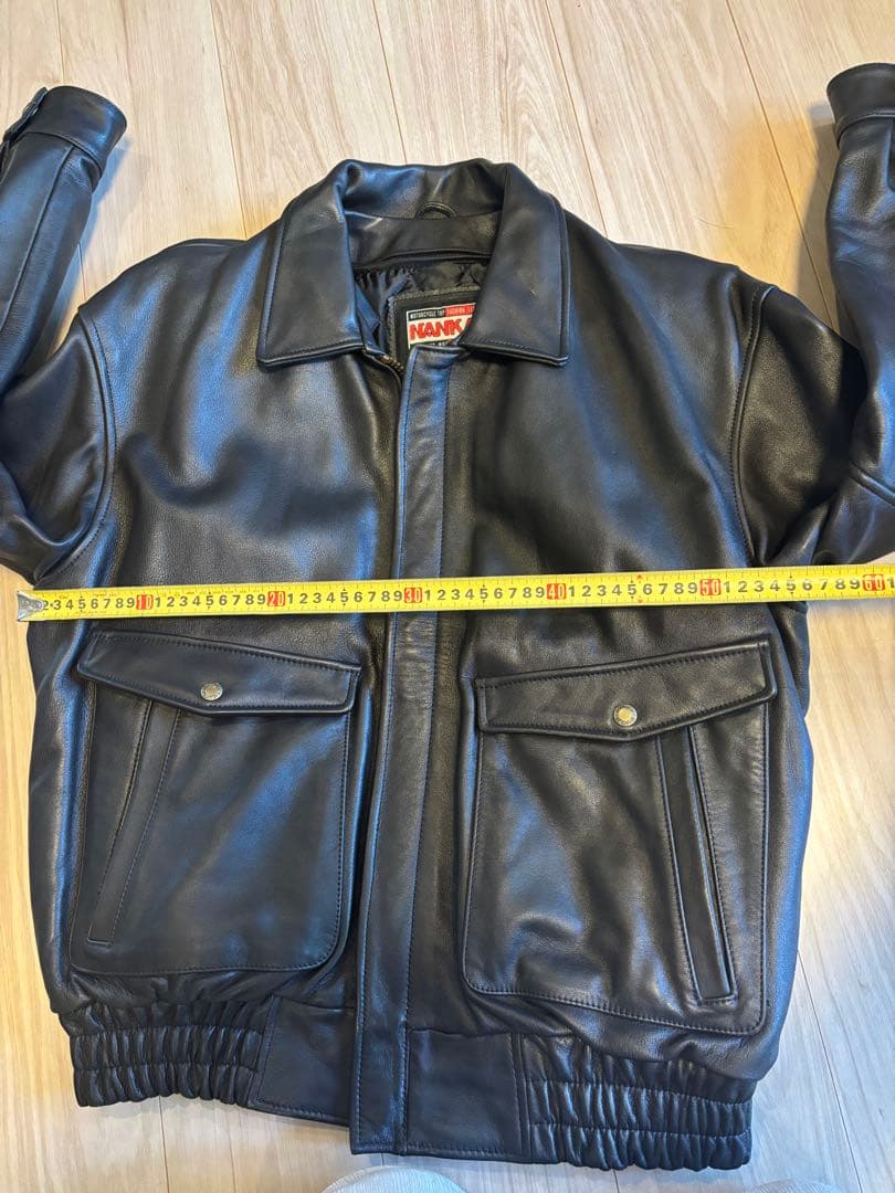 NANKAI ブラックレザージャケット XL