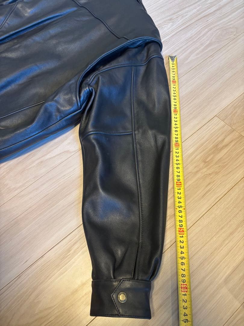 NANKAI ブラックレザージャケット XL