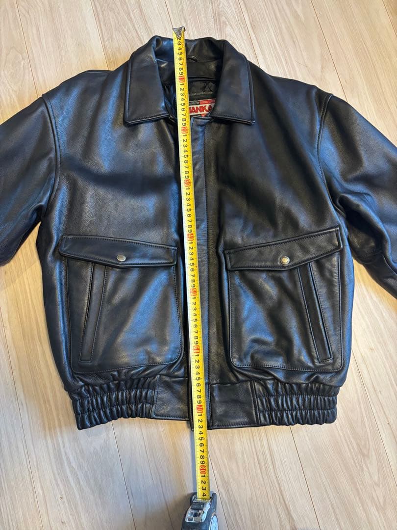NANKAI ブラックレザージャケット XL