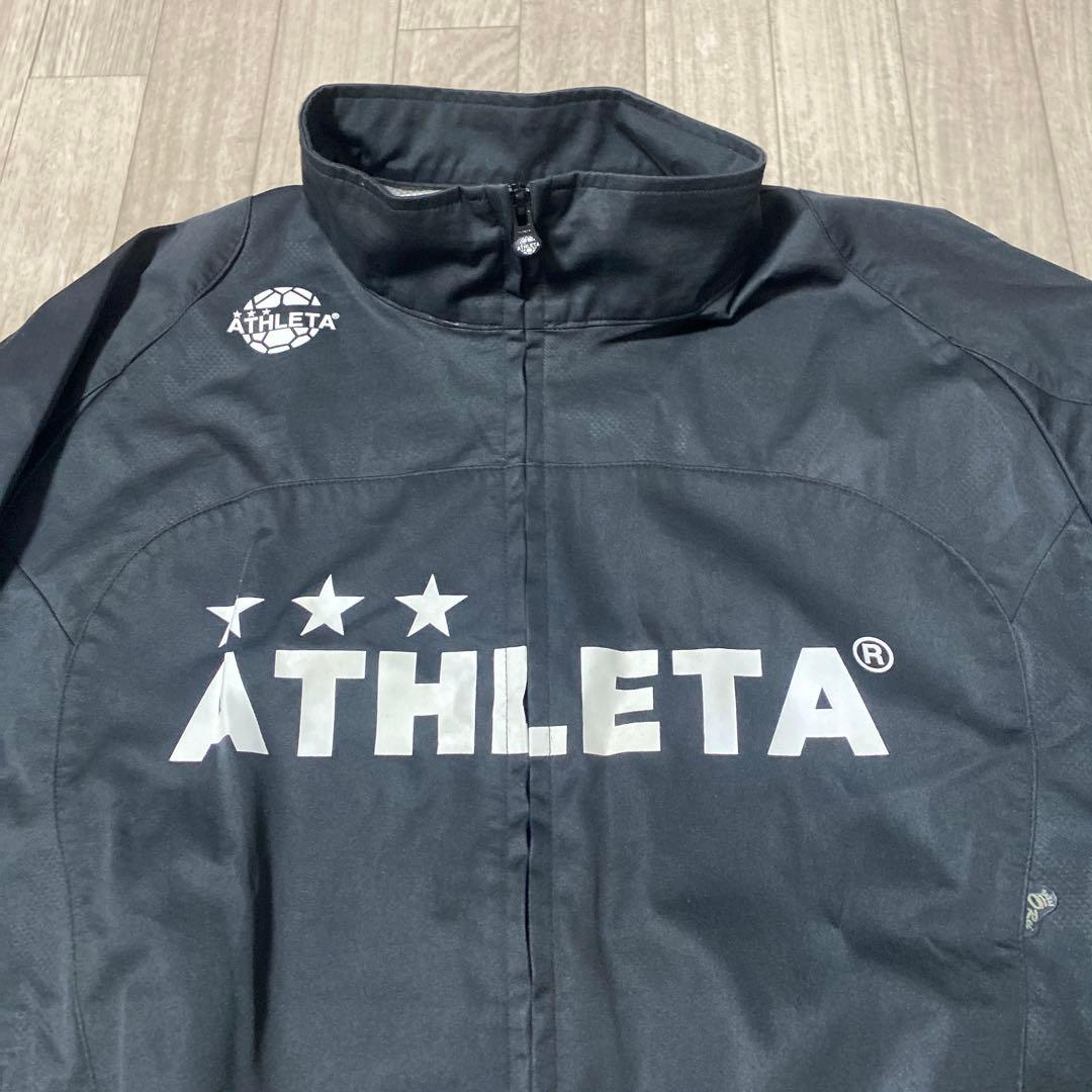 ATHLETA ピステ・ウィンドブレーカー Lサイズ ブラック　上下セットアップ