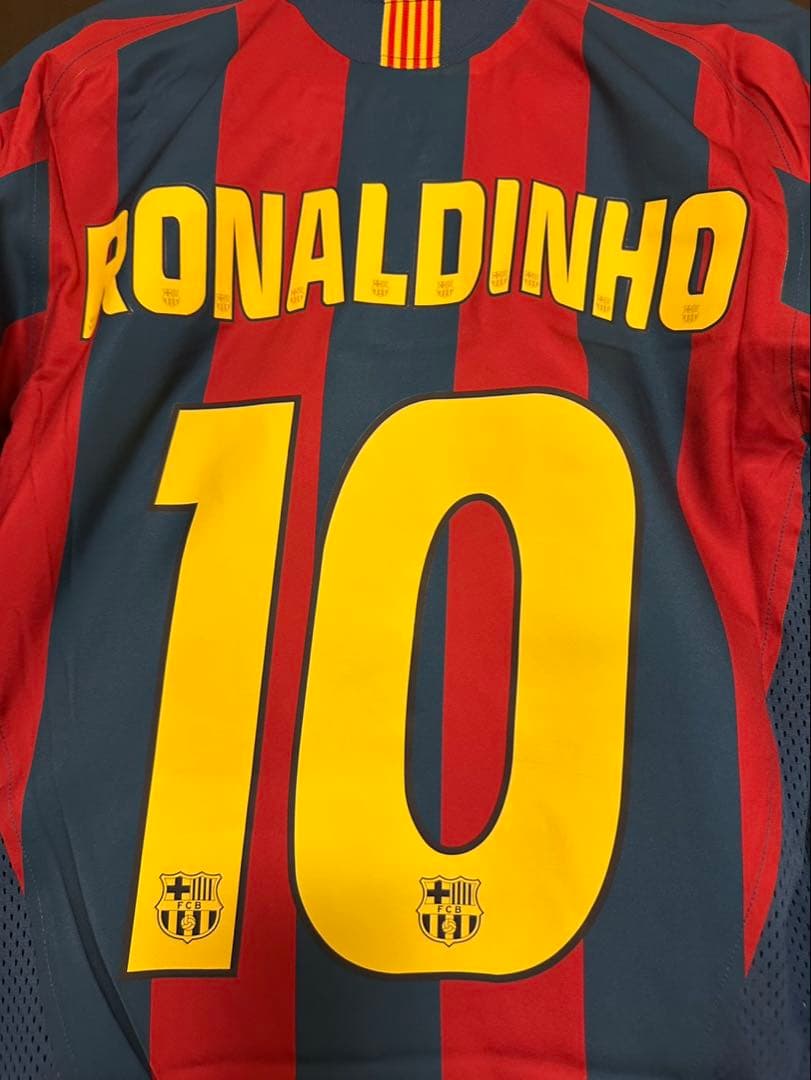FCバルセロナ 05-06 長袖リイシュー NIKE #10 ロナウジーニョ