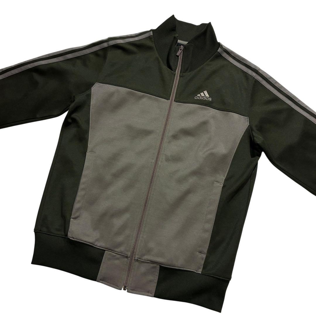 Adidas ジャージ セットアップ M カーキ グレー 上下 オリーブ