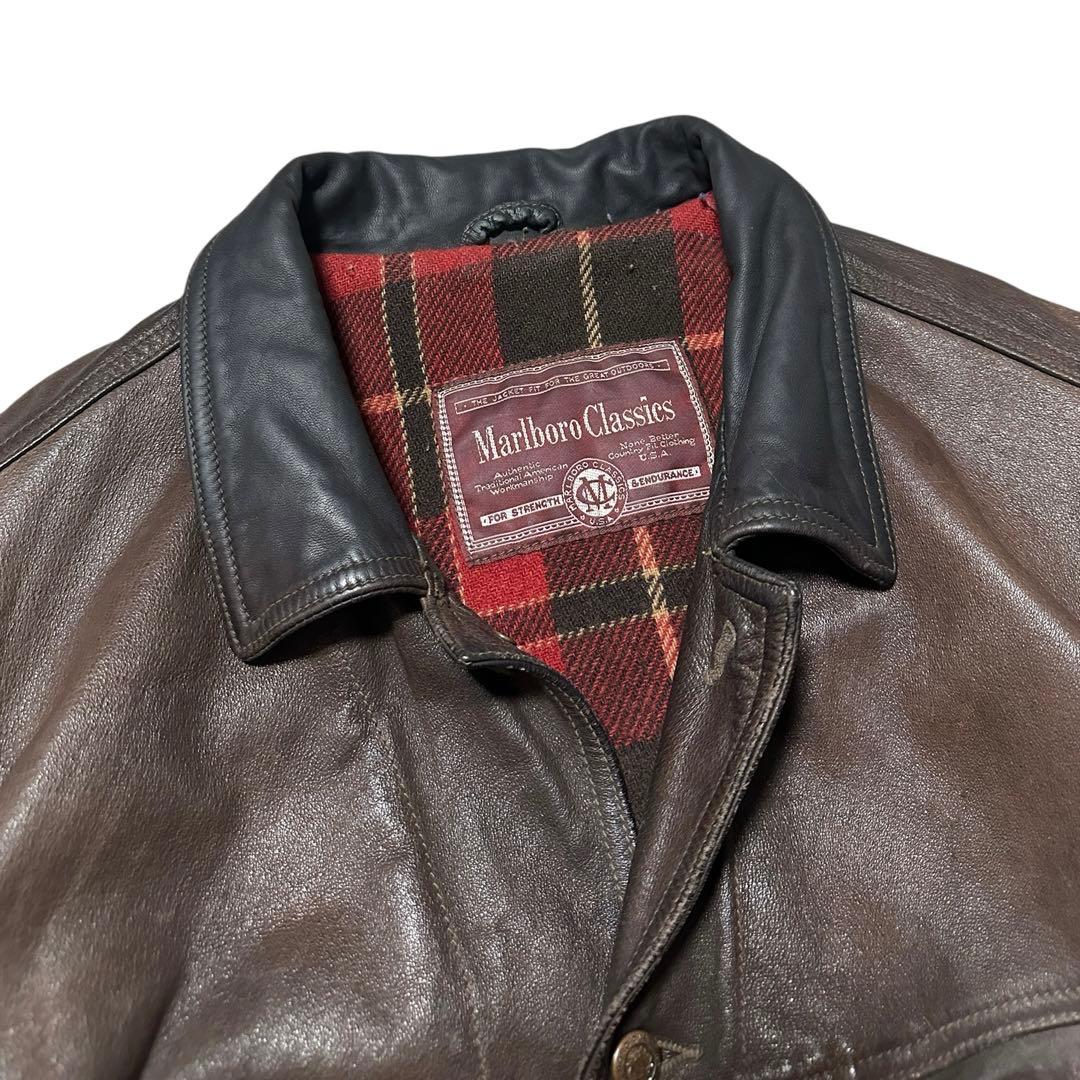 Marlboro Classics レザージャケット XL 本革 イタリア製