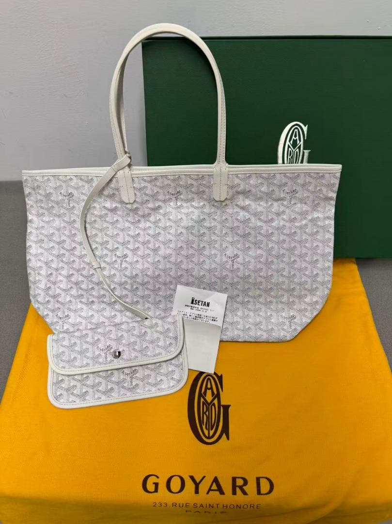 極美品 サンルイ PMサイズ ユニセックス ホワイト ブラン 白 ポーチ付き