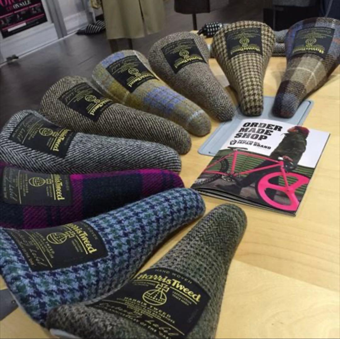 ハリスツイード　Harris Tweed サドル　自転車　④