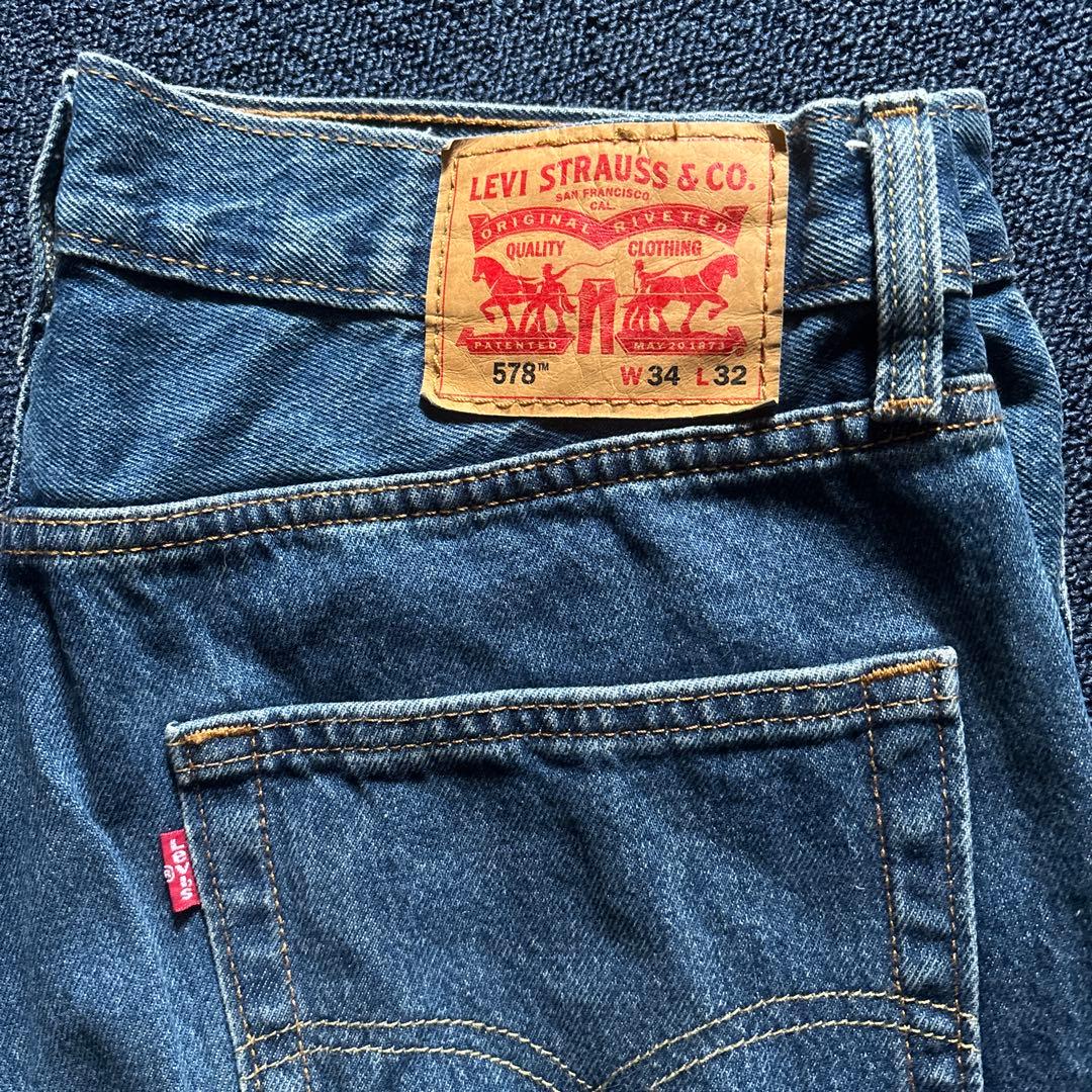 新品同様　Levi’s リーバイス　578 W34 L32