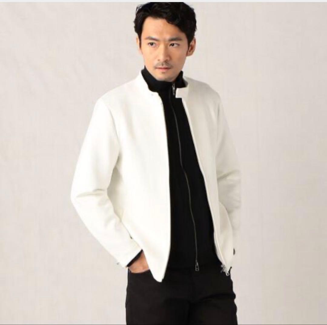 定価3.6万円 コムサメン シングルライダースブルゾンLCOMME CA MEN