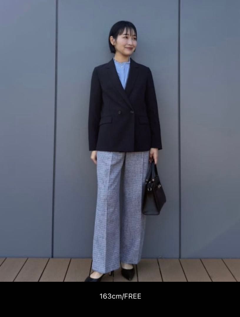 グリーンレーベル　フリル ディテール ブラウス マシンウォッシャブル UVカット