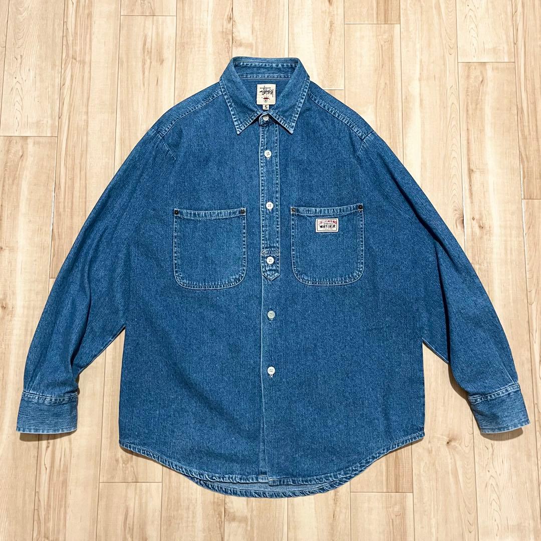 激レア！1990’s OLD STUSSY “WORK GEAR”デニムシャツ