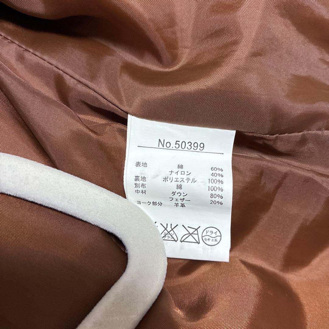 ヒューストン　HOUSTON ダウンベストブラック　黒　M 美品　羊革