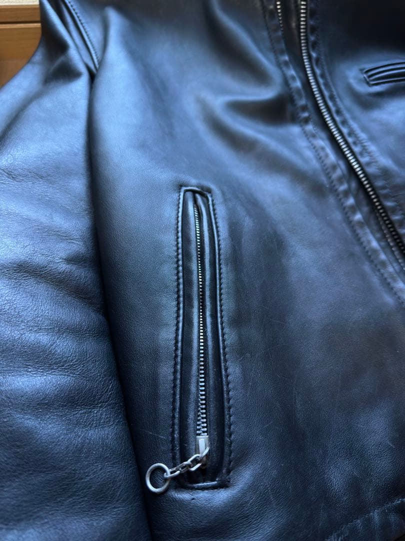 Schott ショット 641 シングルライダース ブラック 40