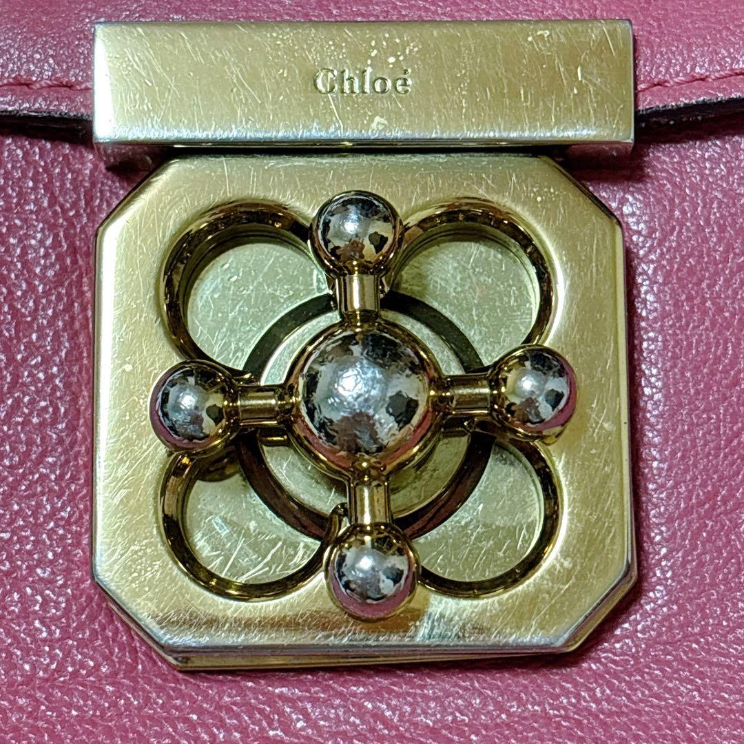 Chloe（クロエ） エルシー チェーンショルダーバッグ ピンク