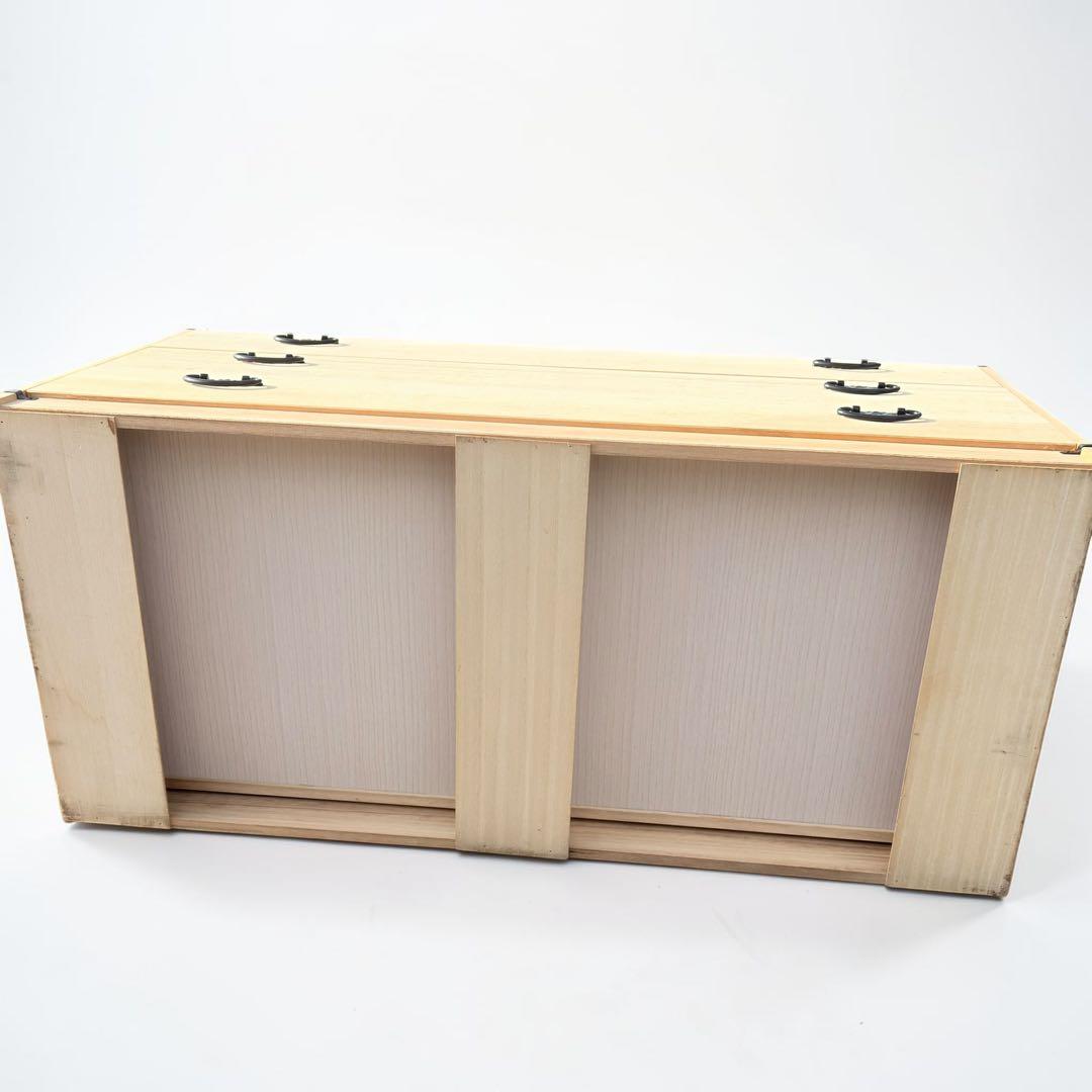 【美品】桐箪笥 3段 菊紋金具 和タンス 着物収納 ローチェスト