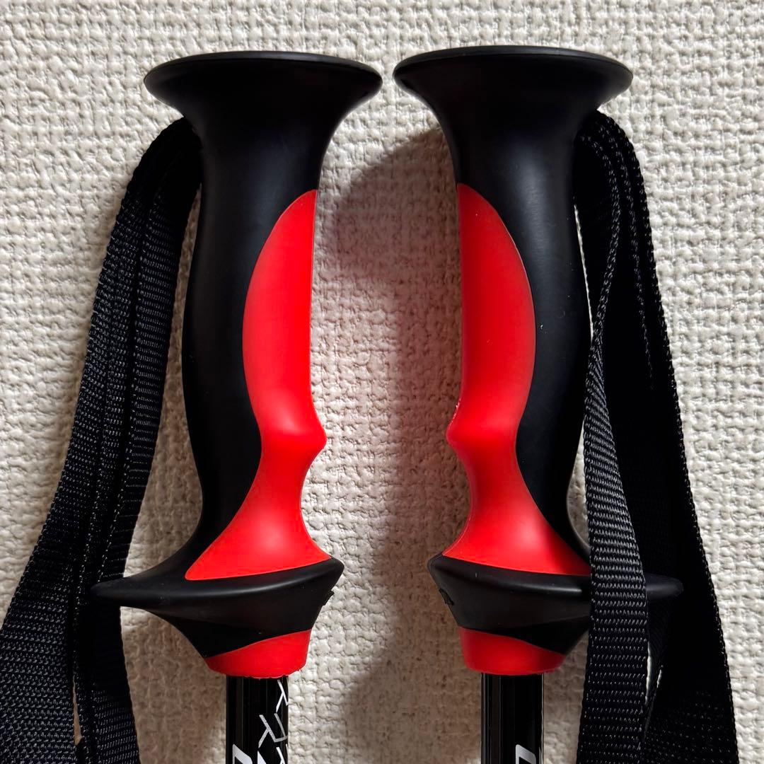 【新品未使用】オガサカ 伸縮式スキーポール LC-FS ブラック