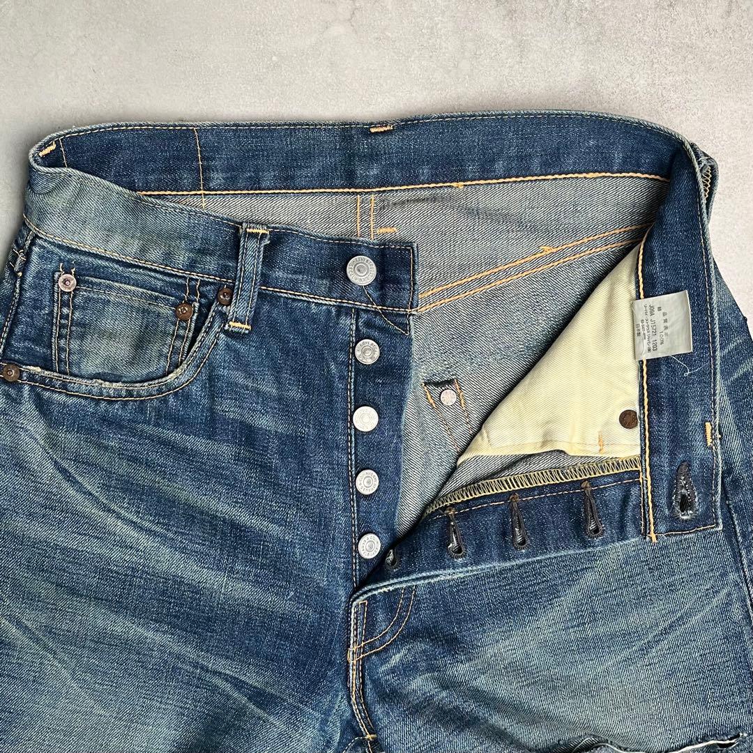 【雰囲気◎】LEVI‘S 501XX LVC1955 W30【鬼ヒゲハチノス】