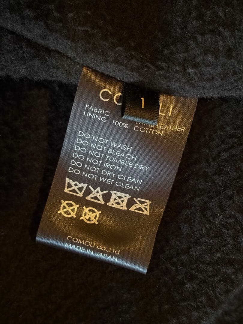 d*8様 25SS COMOLI ペーパーレザー コーチジャケット