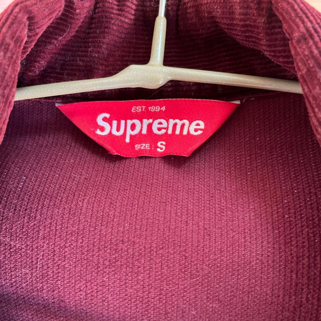 Supreme バーガンディ コーデュロイジャケット S