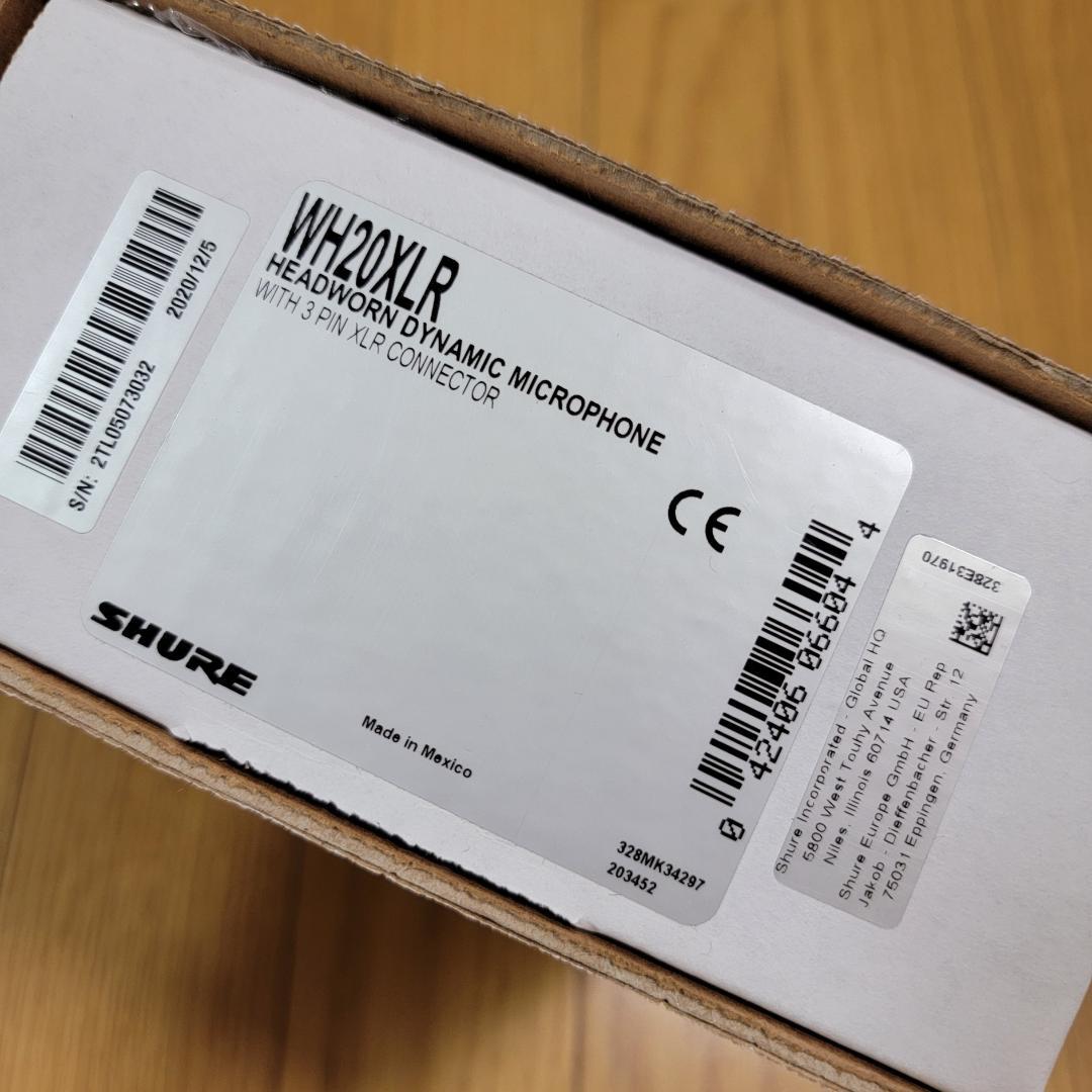 Shure WH20XLR ヘッドセットマイク