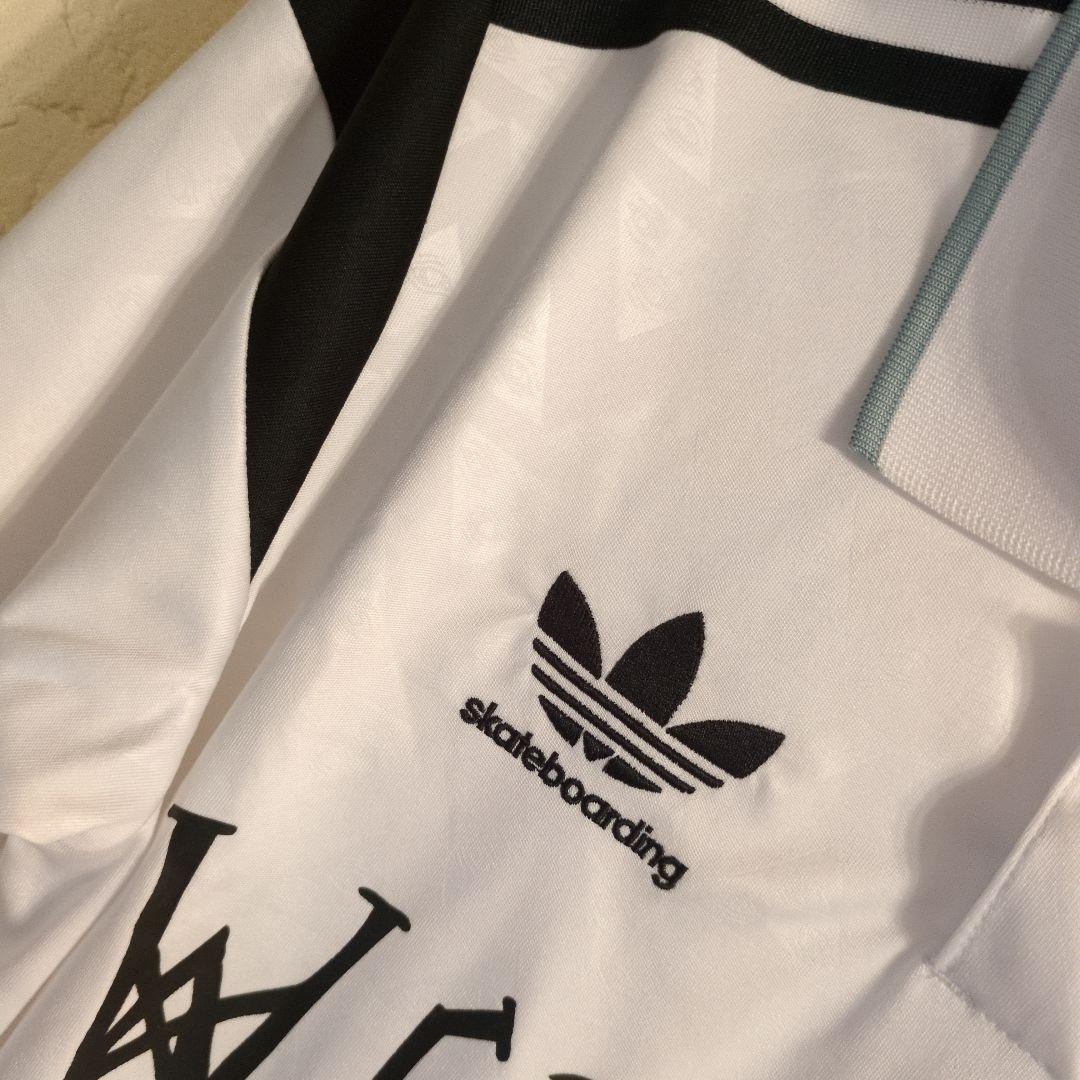 美品 adidas x welcome skateboards ゲームシャツ