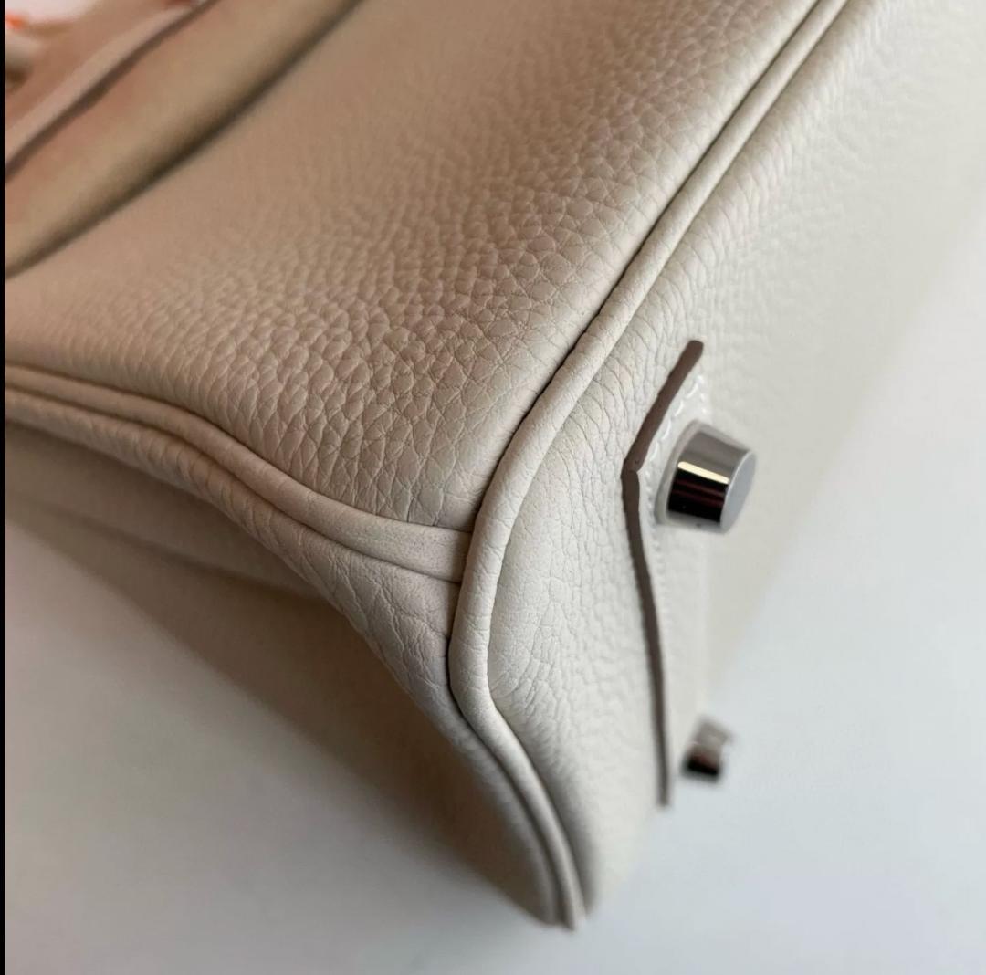 バーキン 25 ハンドバッグ シルバー金具