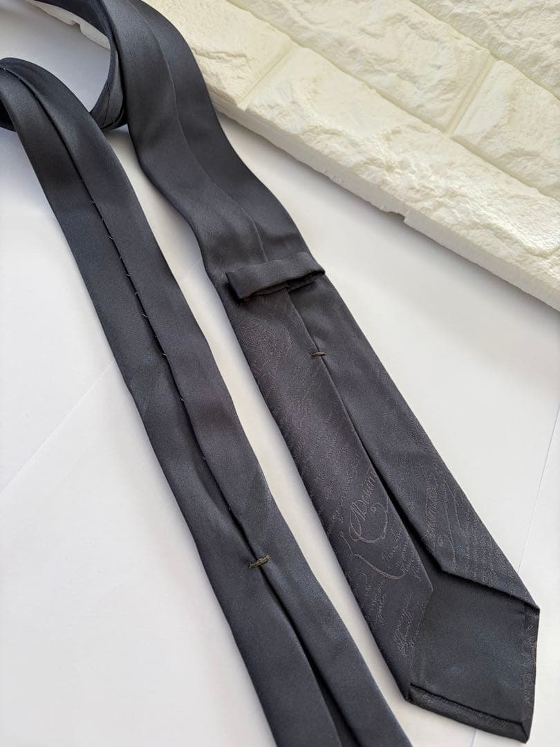 Berluti ベルルッティ ネクタイ ダークグレー