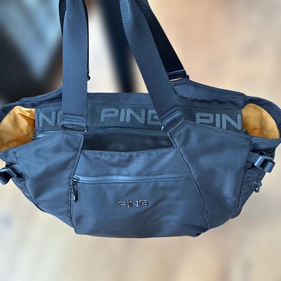 美品　PING [ピン] トートバッグ　ブラック　大容量