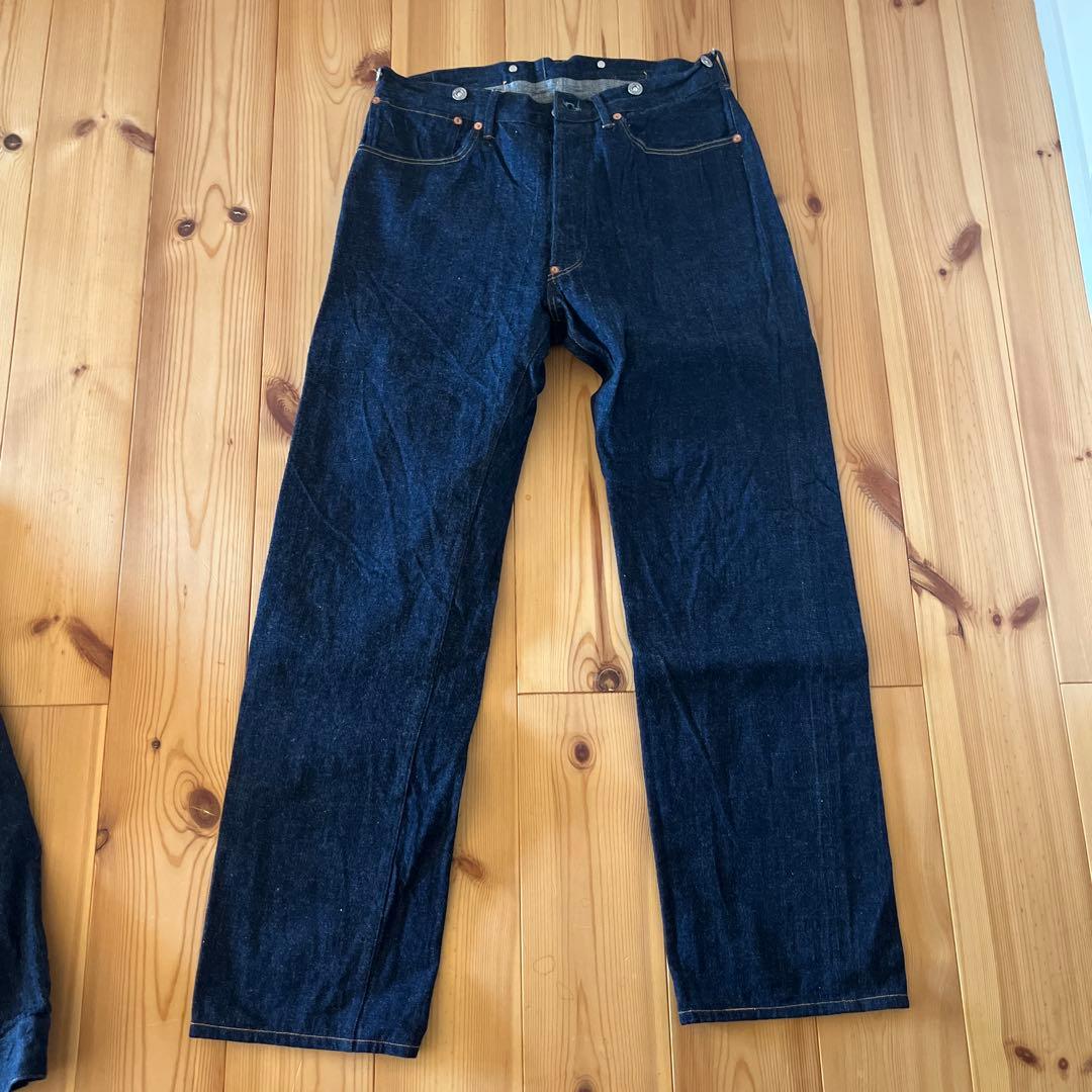 TCB ジーンズ No.2 ブラウス 1890 デニムジャケットパンツ　セット
